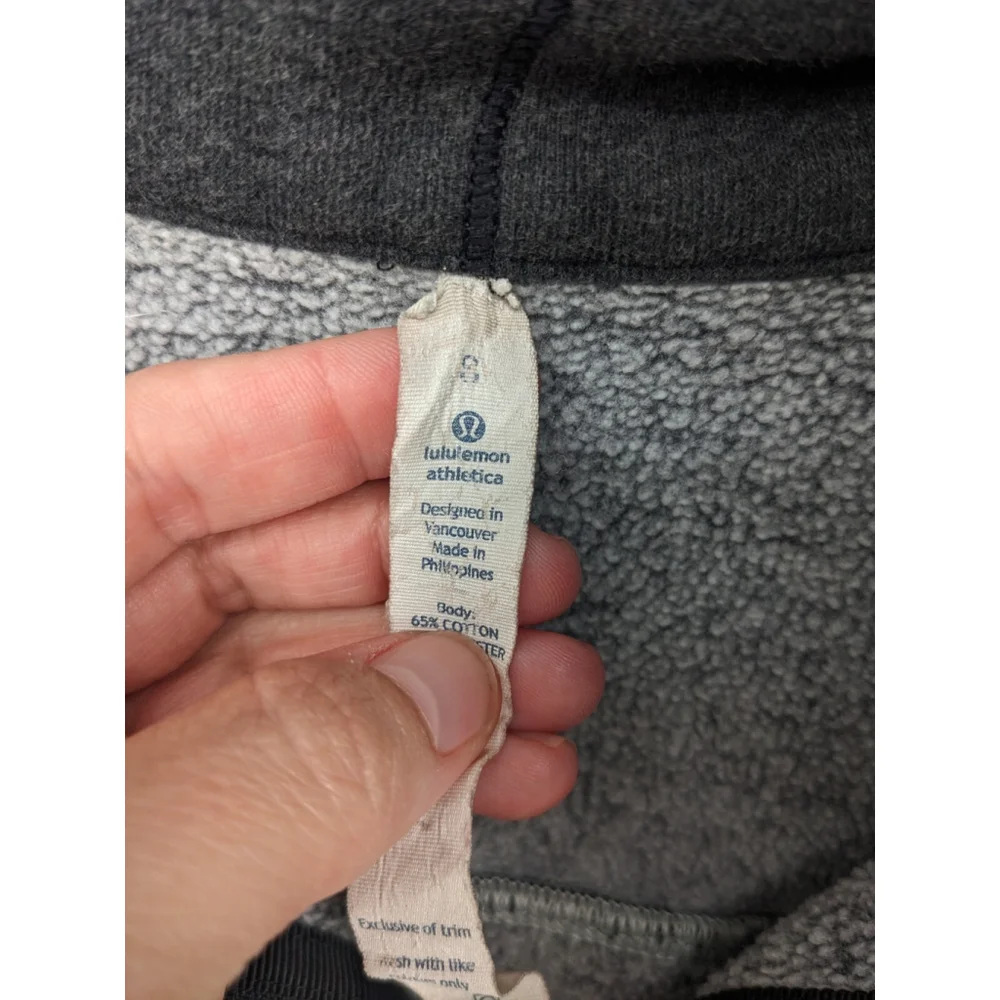 Lululemon Jacket Womens Small Gray Hug It Out Sweater Full Zip Athleisure Active